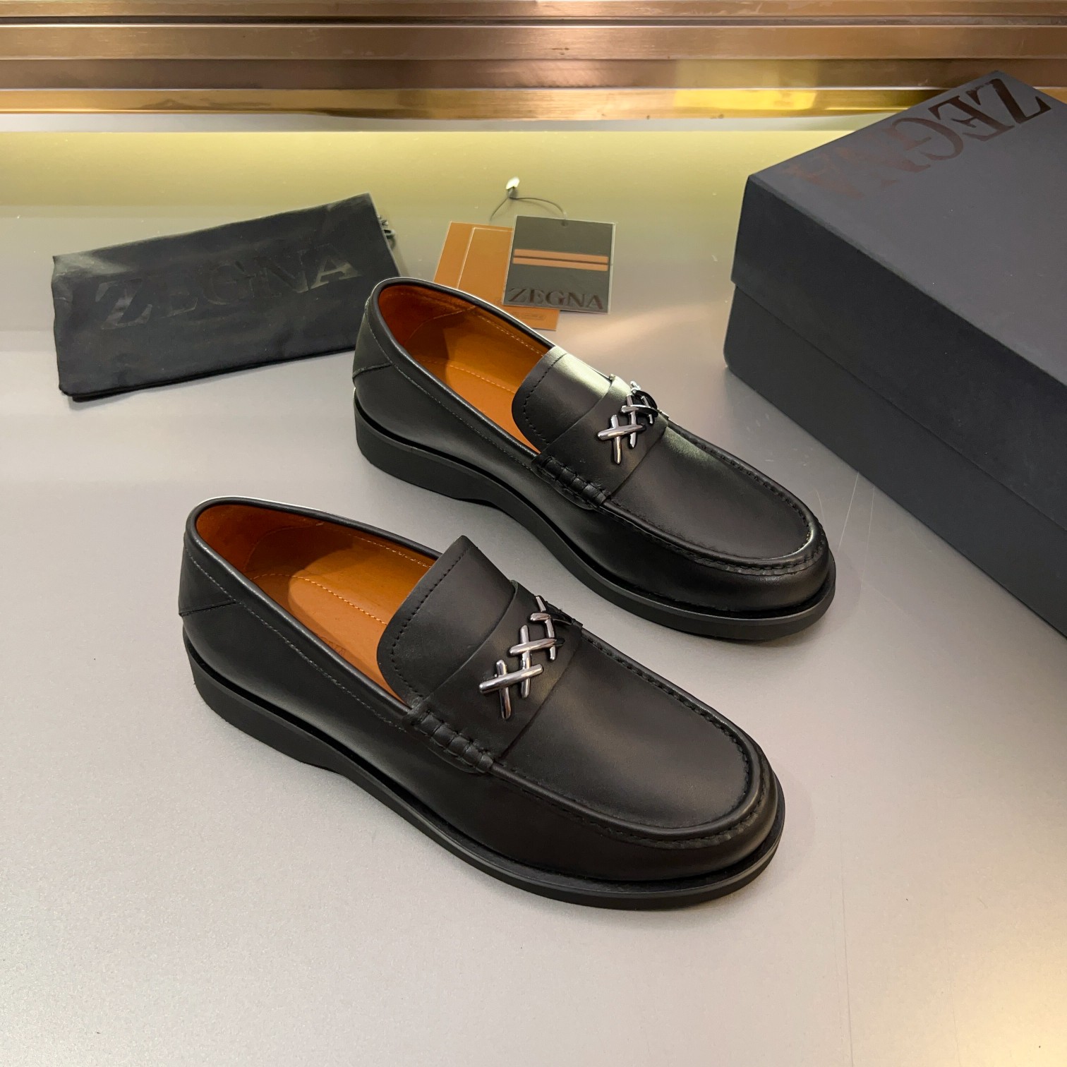 460Ermenegildo zegna Zegna nuevo Garonne Flex zapatos de cuero de los hombres Inevitable un modelo d