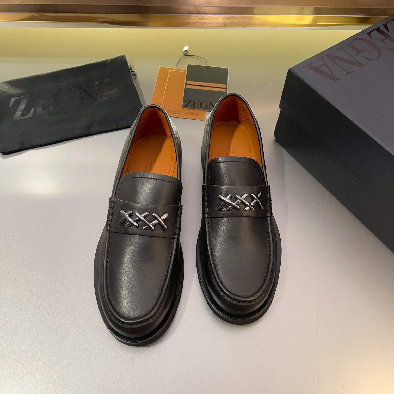 460Ermenegildo zegna Zegna nuevo Garonne Flex zapatos de cuero de los hombres Inevitable un modelo d