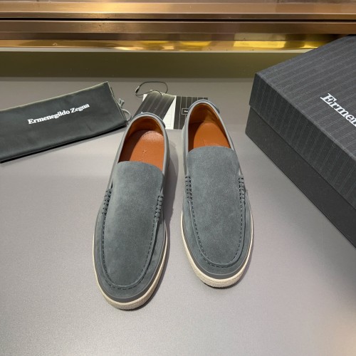 Ermenegildo Zegna Garonne Flex Suede Loafers - Light-Weight & Comfortable