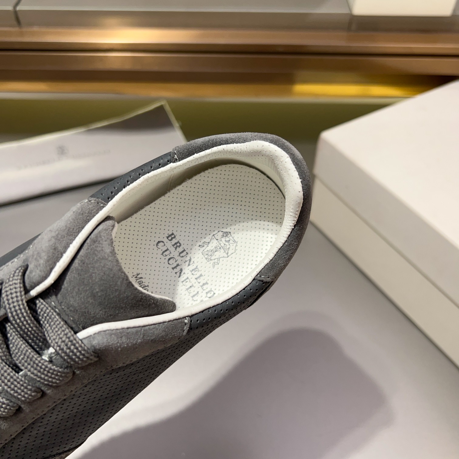 Brunello Cucinelli Men's Suede & Leather Lace-Up Sneakers - Comfortable & Stylish 5 a1713353667871 4272