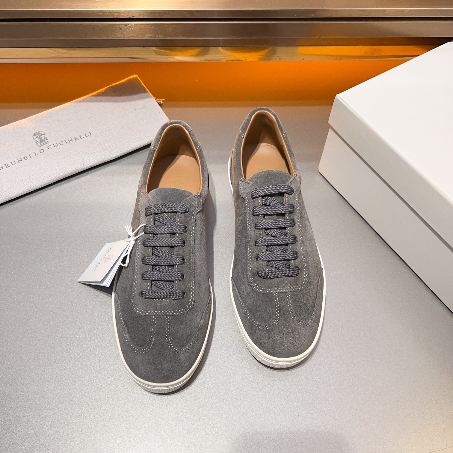 lote Brunello Cucinelli BC zapatos de entrenamiento de los hombres alemanes de cordones zapatos casu