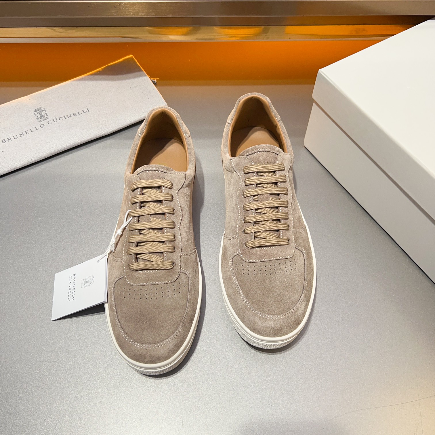 lote Brunello Cucinelli BC zapatos de entrenamiento de los hombres alemanes de cordones zapatos casu