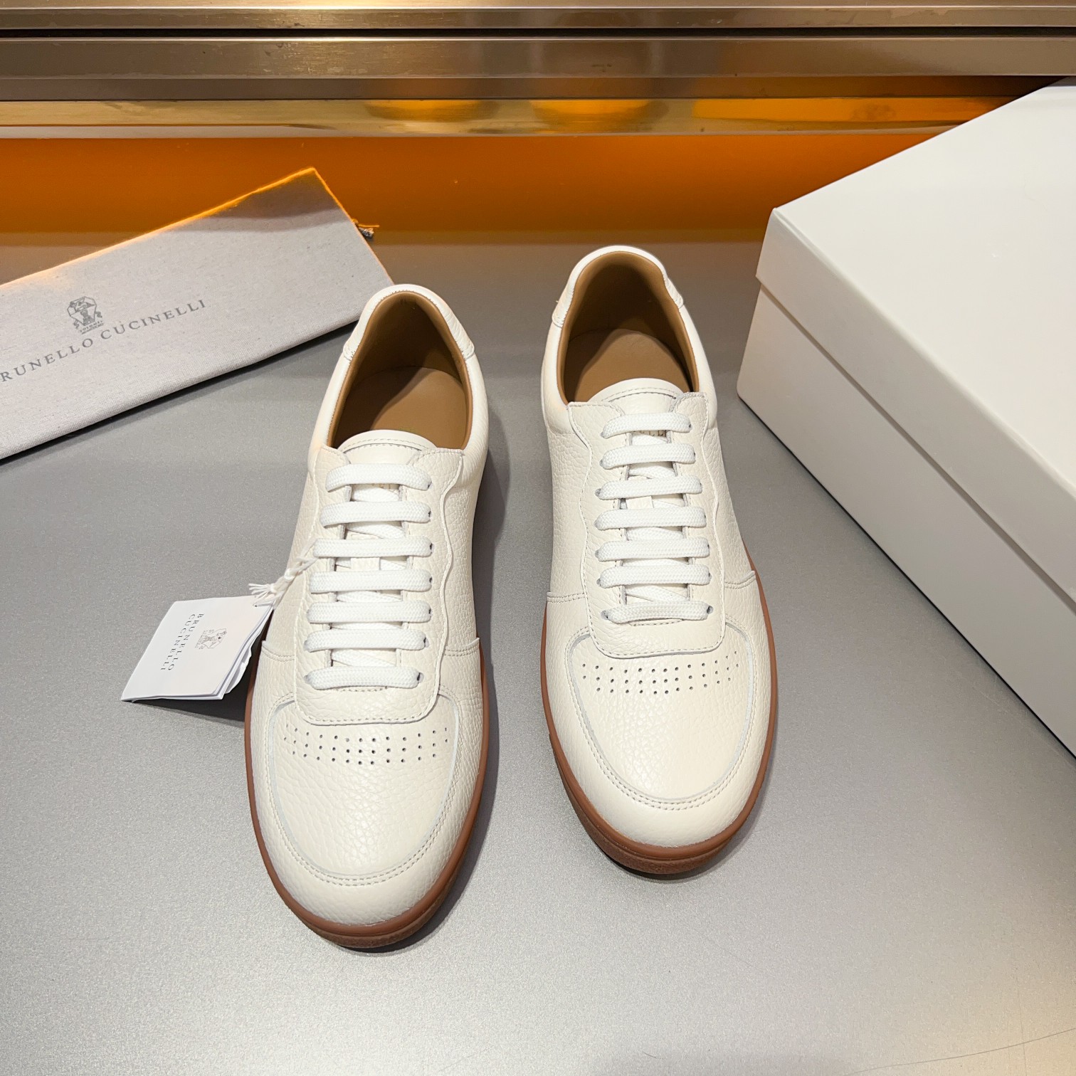 lote Brunello Cucinelli BC zapatos de entrenamiento de los hombres alemanes de cordones zapatos casu