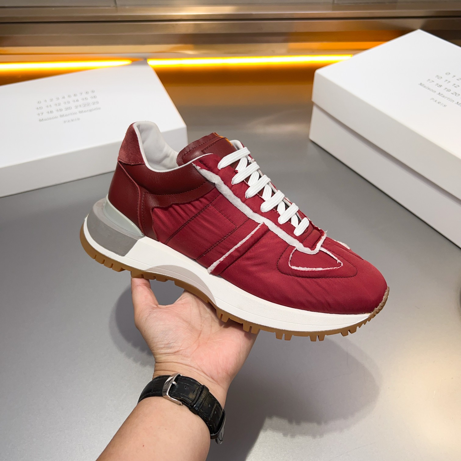 Maison Margiela MM6 Replica Retro Sneakers Multi-Material Patchwork Shoes 7 a1714958211385 6562