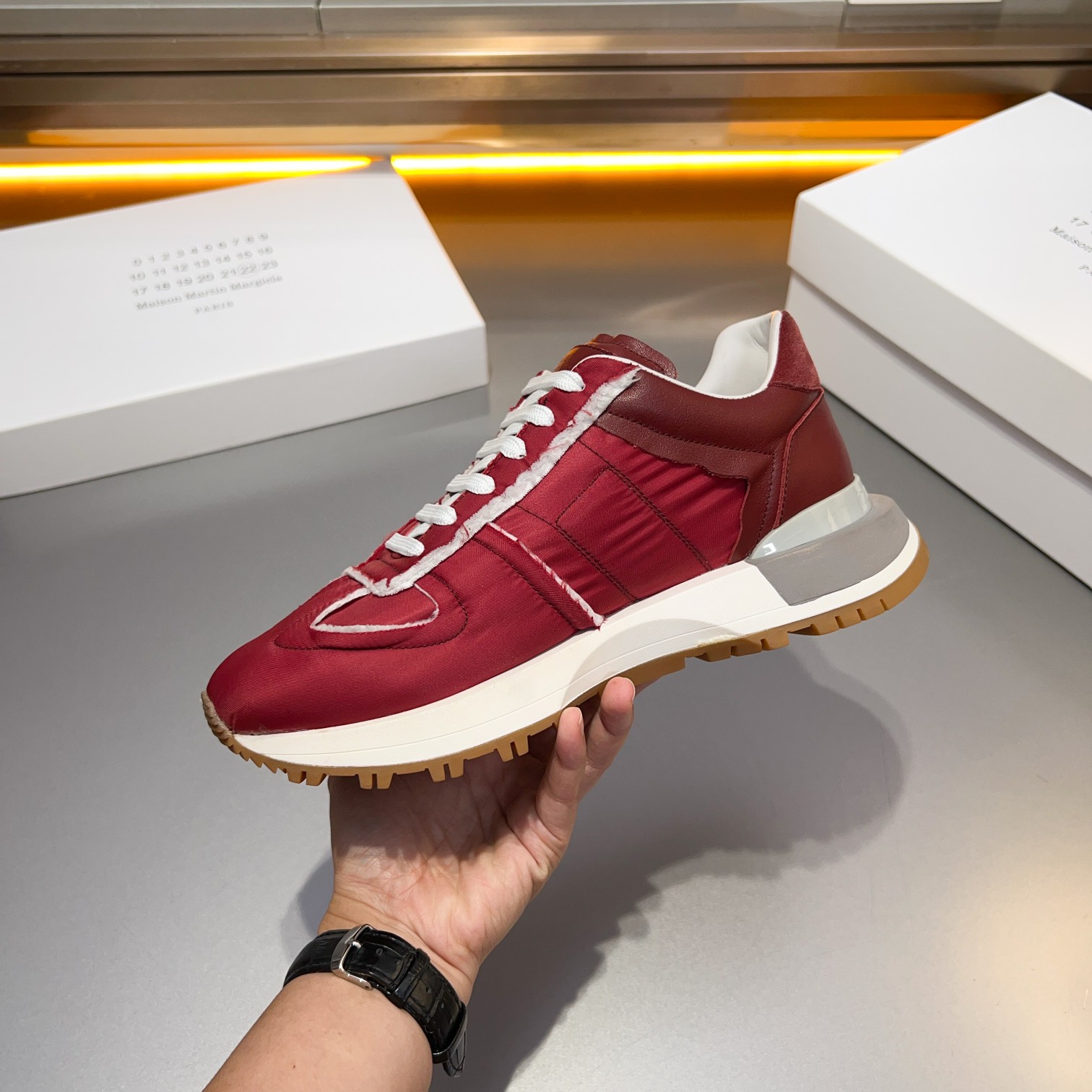 Maison Margiela MM6 Replica Retro Sneakers Multi-Material Patchwork Shoes 8 a1714958212770 4586