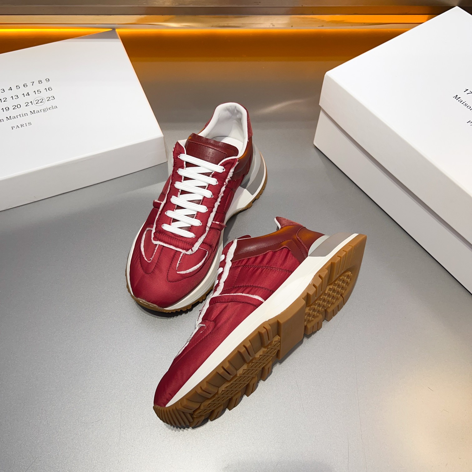 Maison Margiela MM6 Replica Retro Sneakers Multi-Material Patchwork Shoes 9 a1714958212773 6483