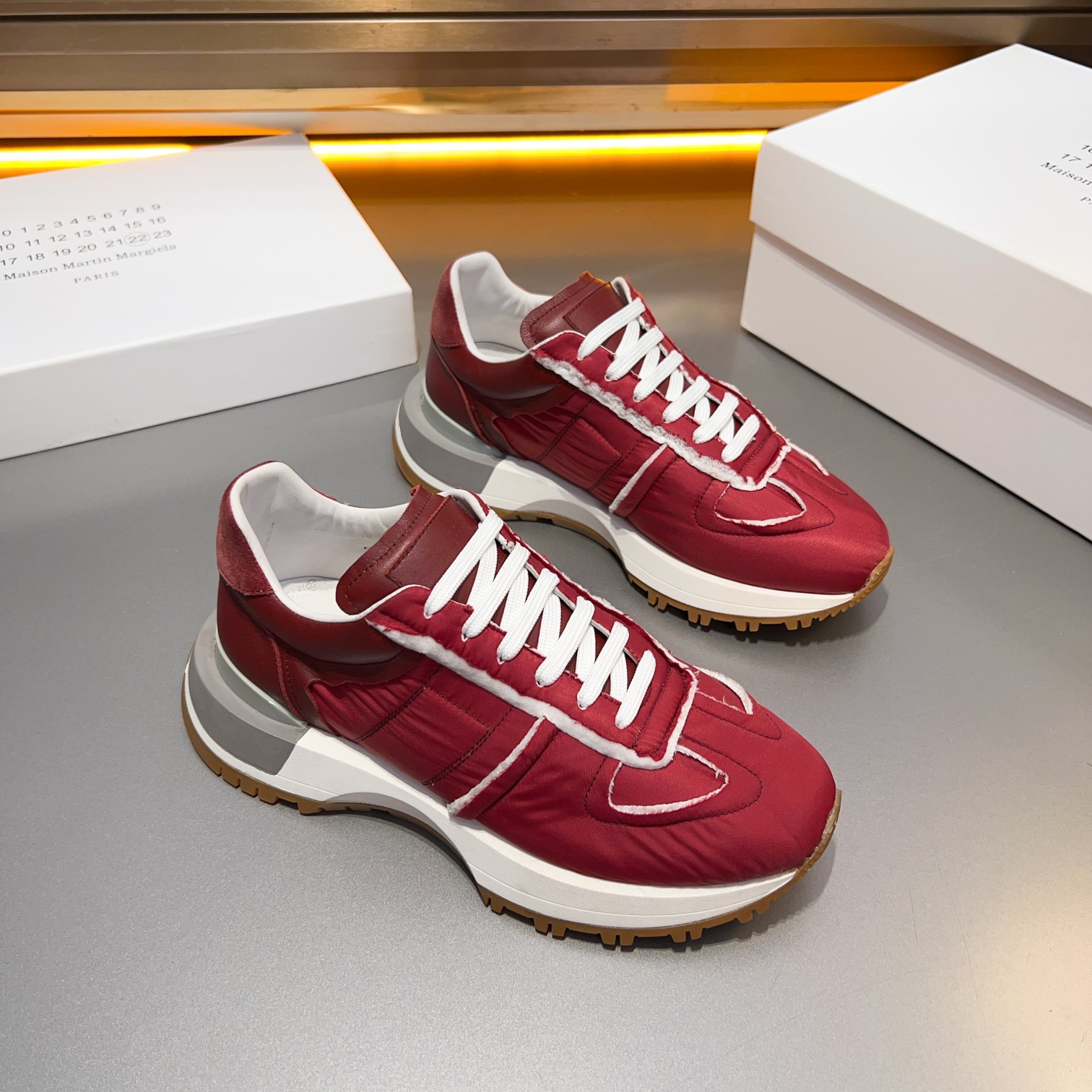 Maison Margiela MM6 Replica Retro Sneakers Multi-Material Patchwork Shoes 10 a1714958212789 6110