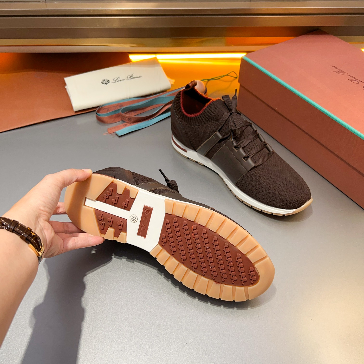 Parejas Hombres y Mujeres Loro Piana Cuatro Estaciones Caminar Deportes Hombres y Mujeres Zapatos LP