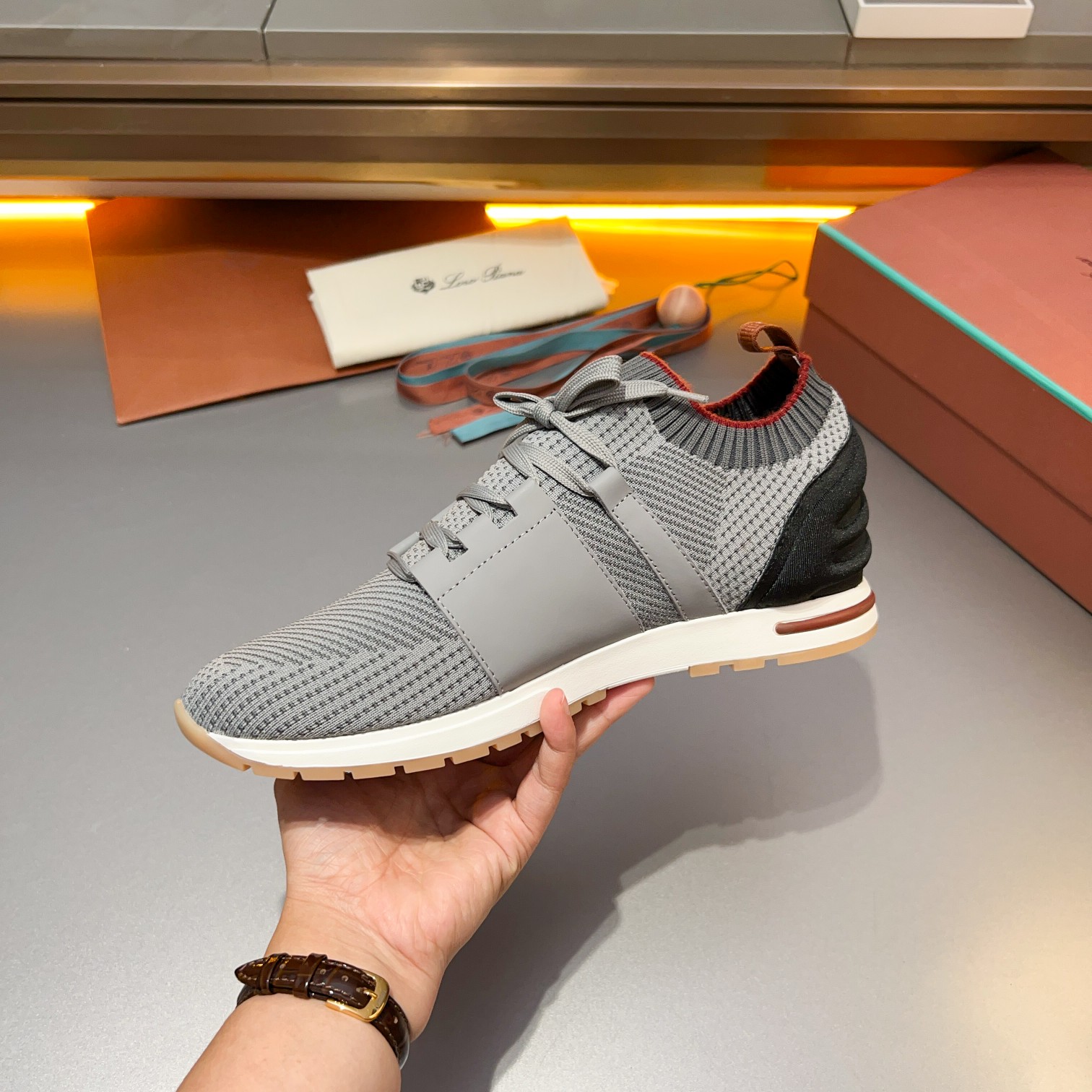Parejas Hombres y Mujeres Loro Piana Cuatro Estaciones Caminar Deportes Hombres y Mujeres Zapatos LP
