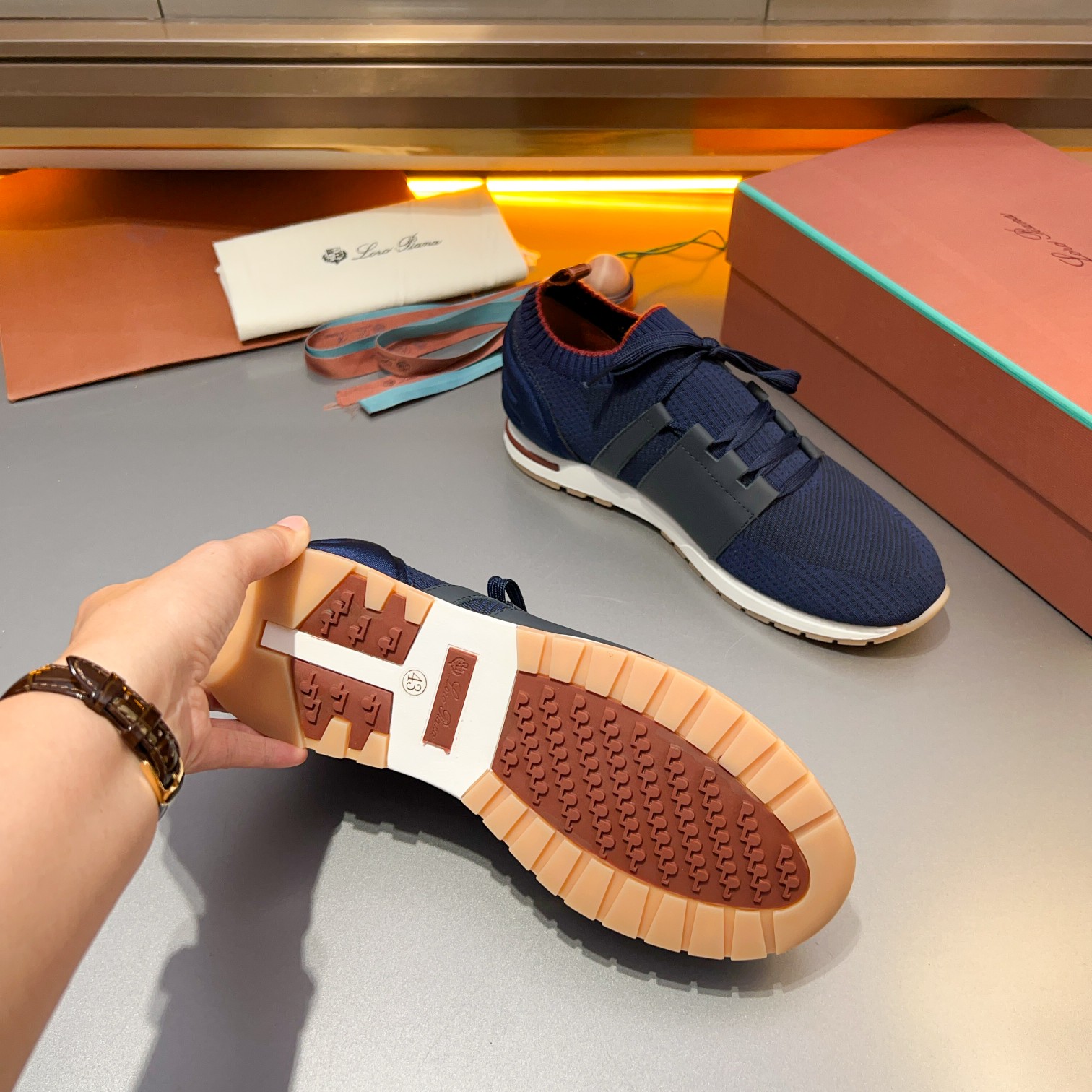 Parejas Hombres y Mujeres Loro Piana Cuatro Estaciones Caminar Deportes Hombres y Mujeres Zapatos LP