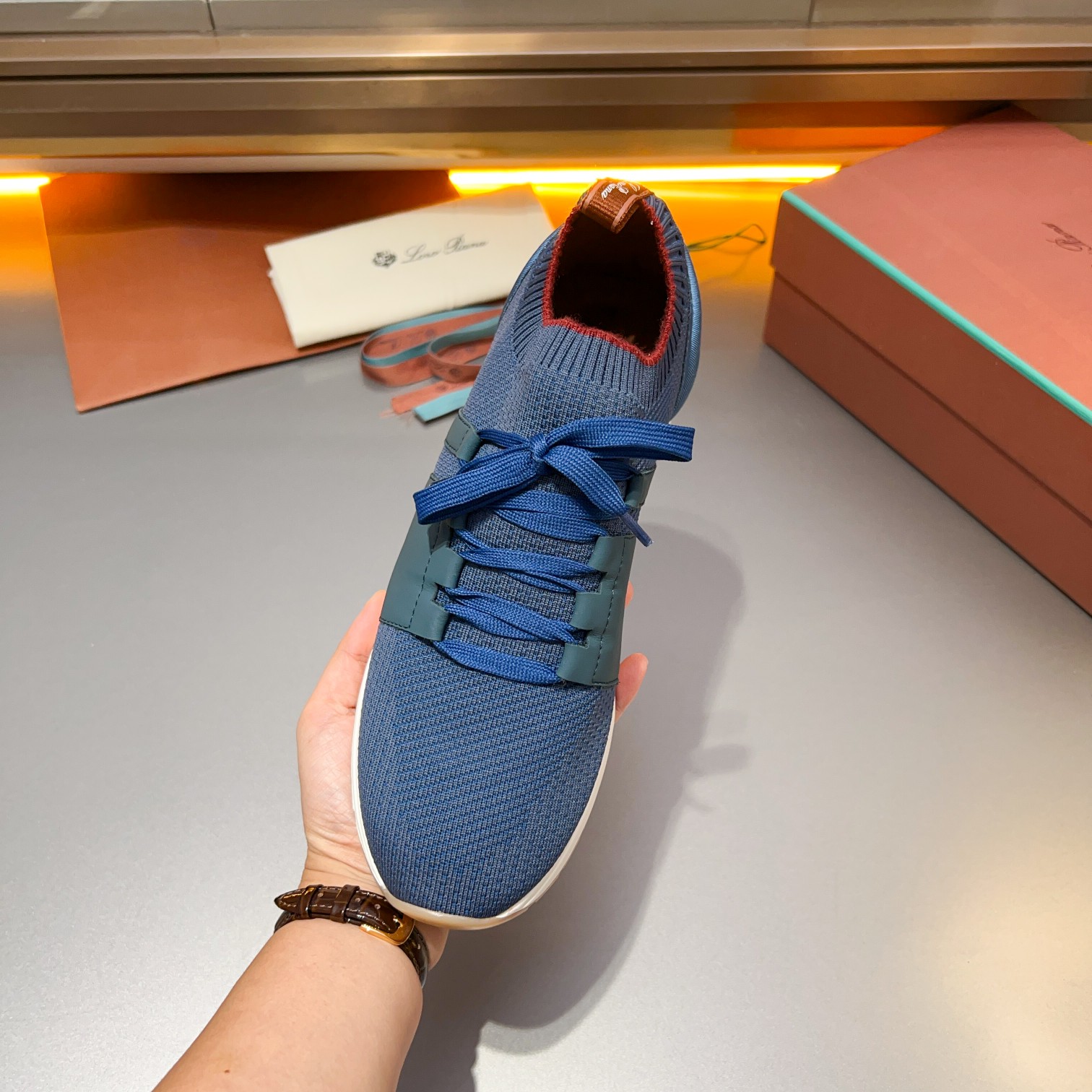 Parejas Hombres y Mujeres Loro Piana Cuatro Estaciones Caminar Deportes Hombres y Mujeres Zapatos LP