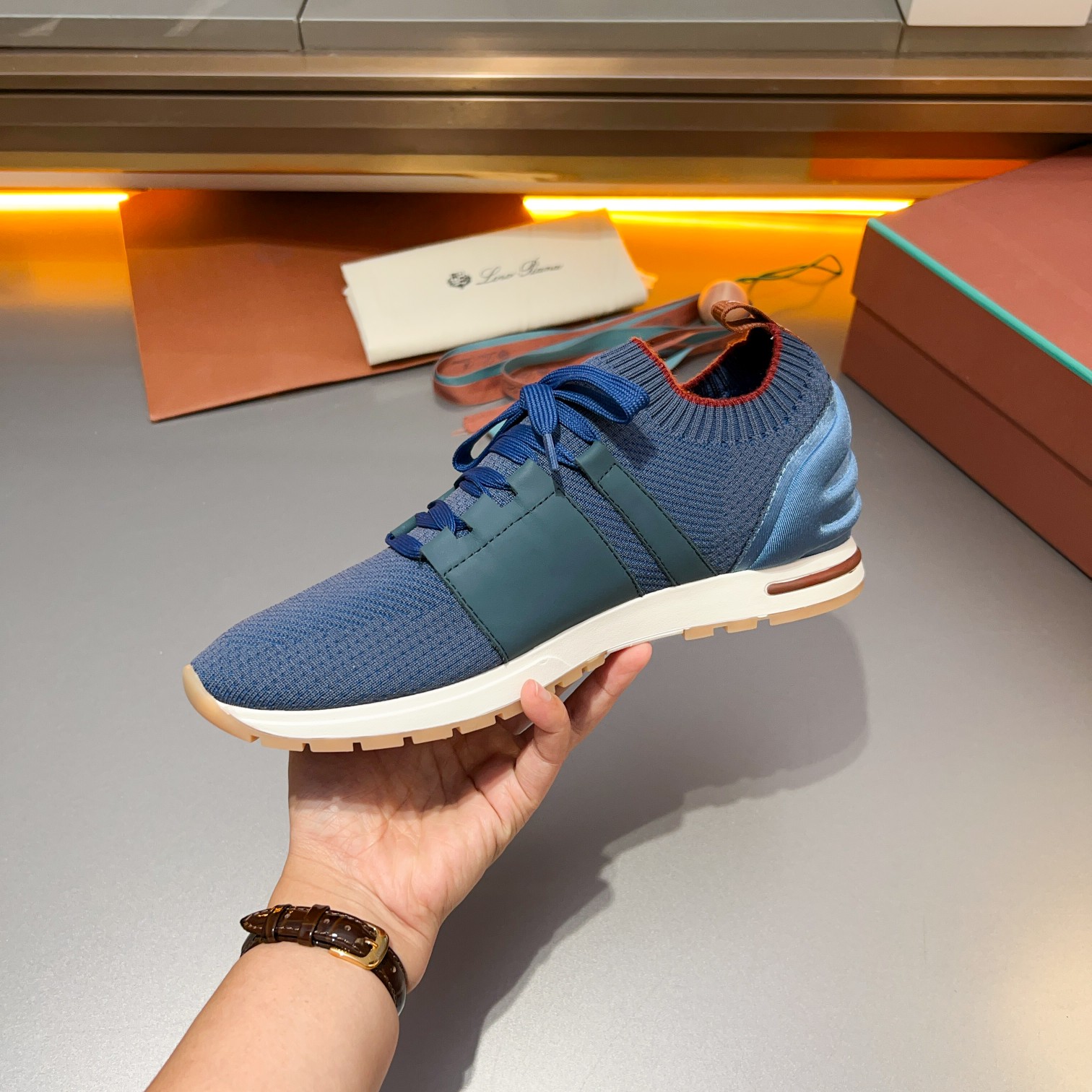 Parejas Hombres y Mujeres Loro Piana Cuatro Estaciones Caminar Deportes Hombres y Mujeres Zapatos LP