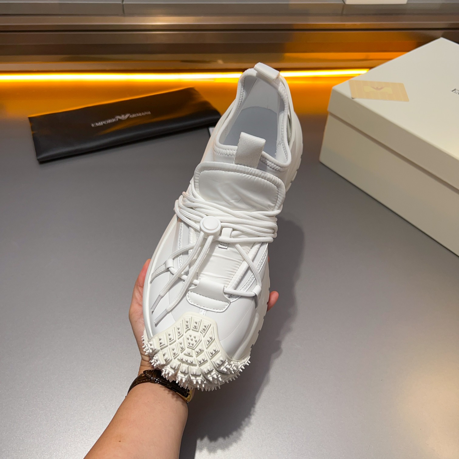 GIORGIO ARMANI/Giorgio Armani 2024ss nuevas zapatillas de deporte, ouch esto es demasiado cool! El a