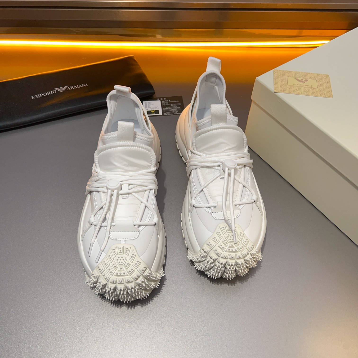 GIORGIO ARMANI/Giorgio Armani 2024ss nuevas zapatillas de deporte, ouch esto es demasiado cool! El a