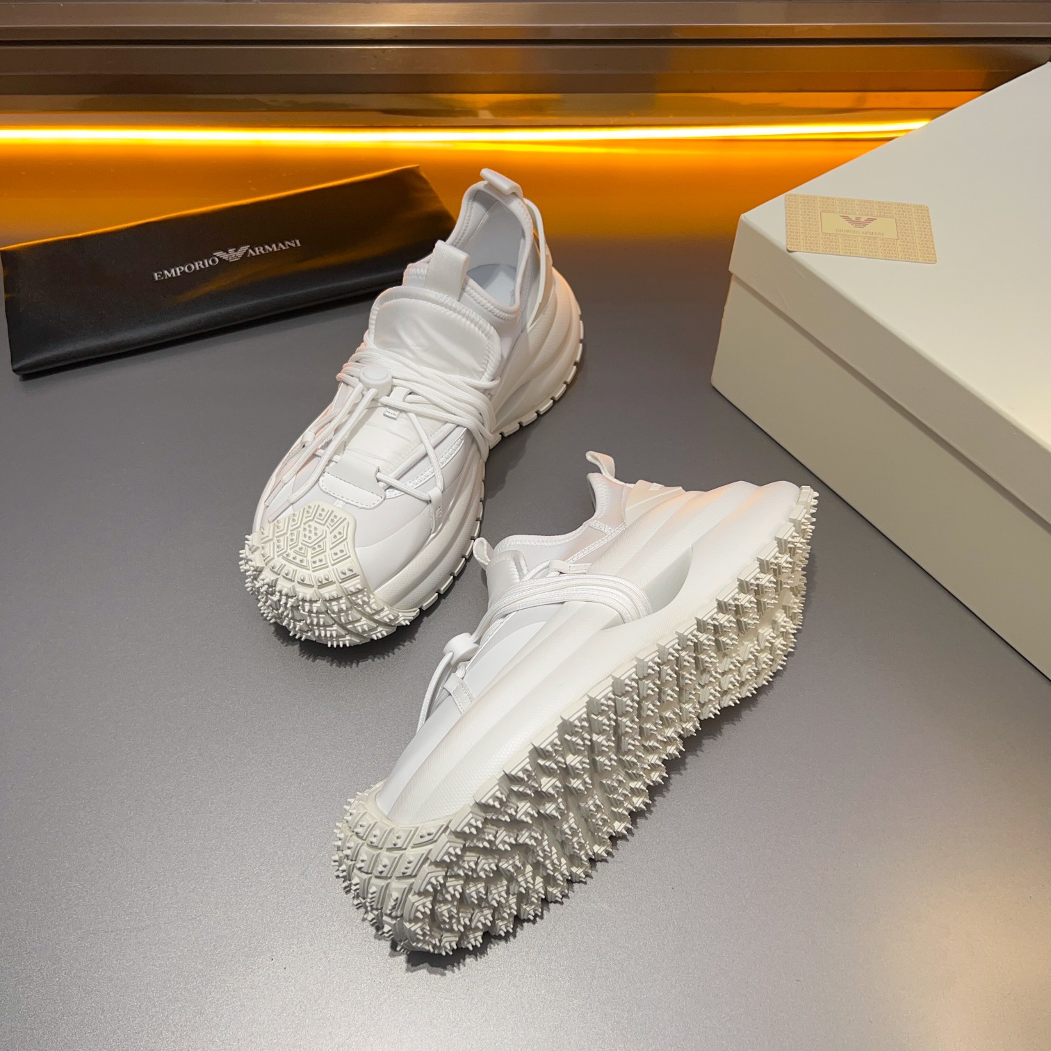 GIORGIO ARMANI/Giorgio Armani 2024ss nuevas zapatillas de deporte, ouch esto es demasiado cool! El a