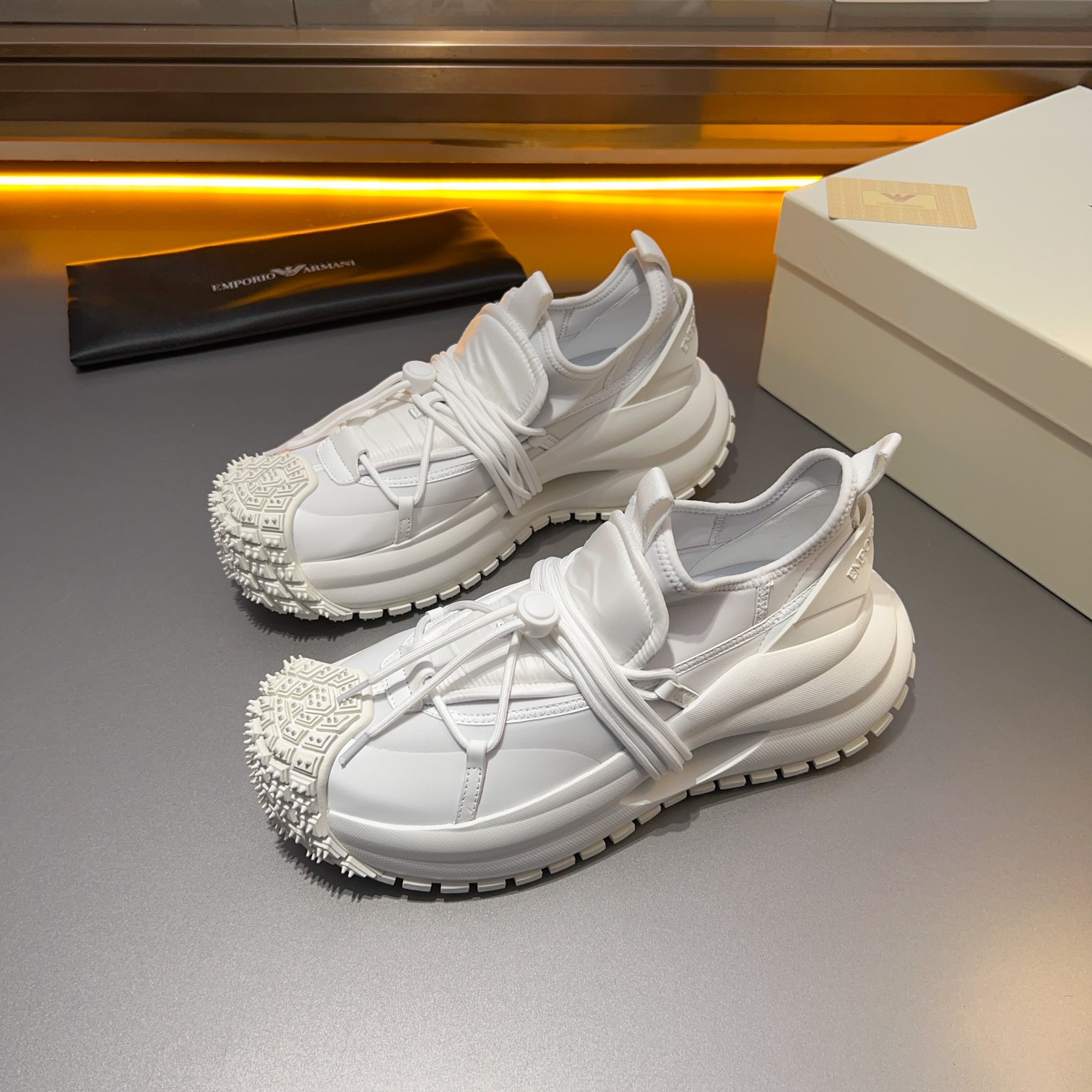 GIORGIO ARMANI/Giorgio Armani 2024ss nuevas zapatillas de deporte, ouch esto es demasiado cool! El a