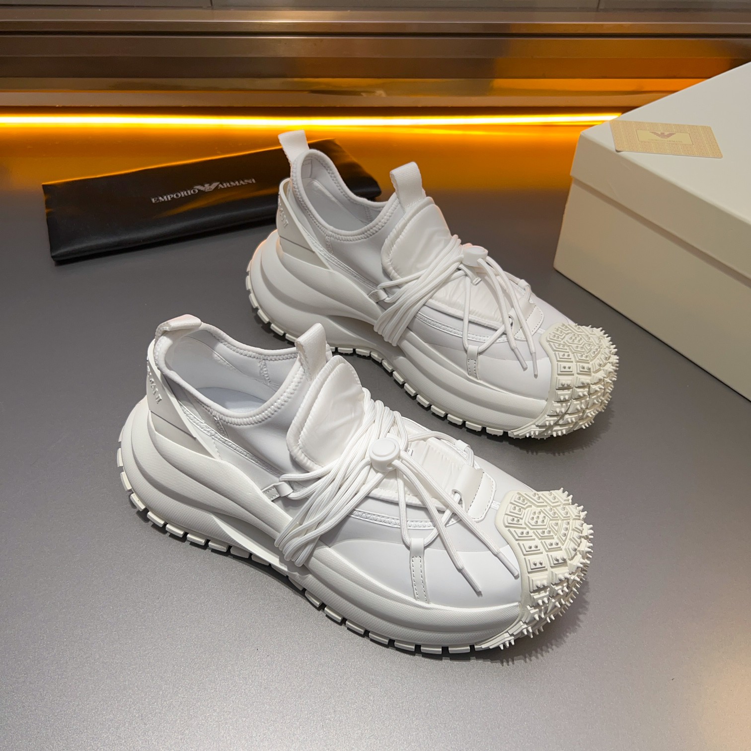 GIORGIO ARMANI/Giorgio Armani 2024ss nuevas zapatillas de deporte, ouch esto es demasiado cool! El a
