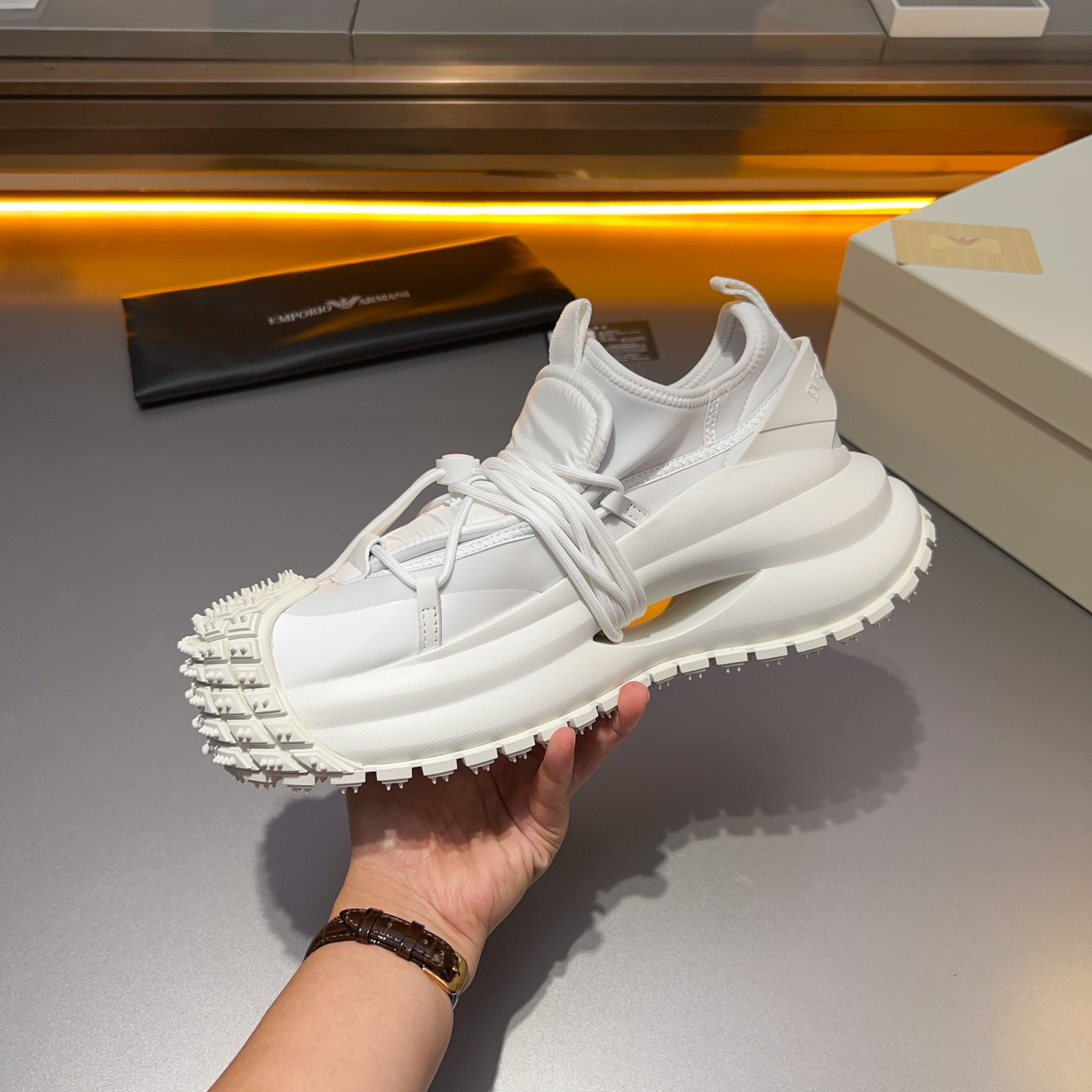 GIORGIO ARMANI/Giorgio Armani 2024ss nuevas zapatillas de deporte, ouch esto es demasiado cool! El a