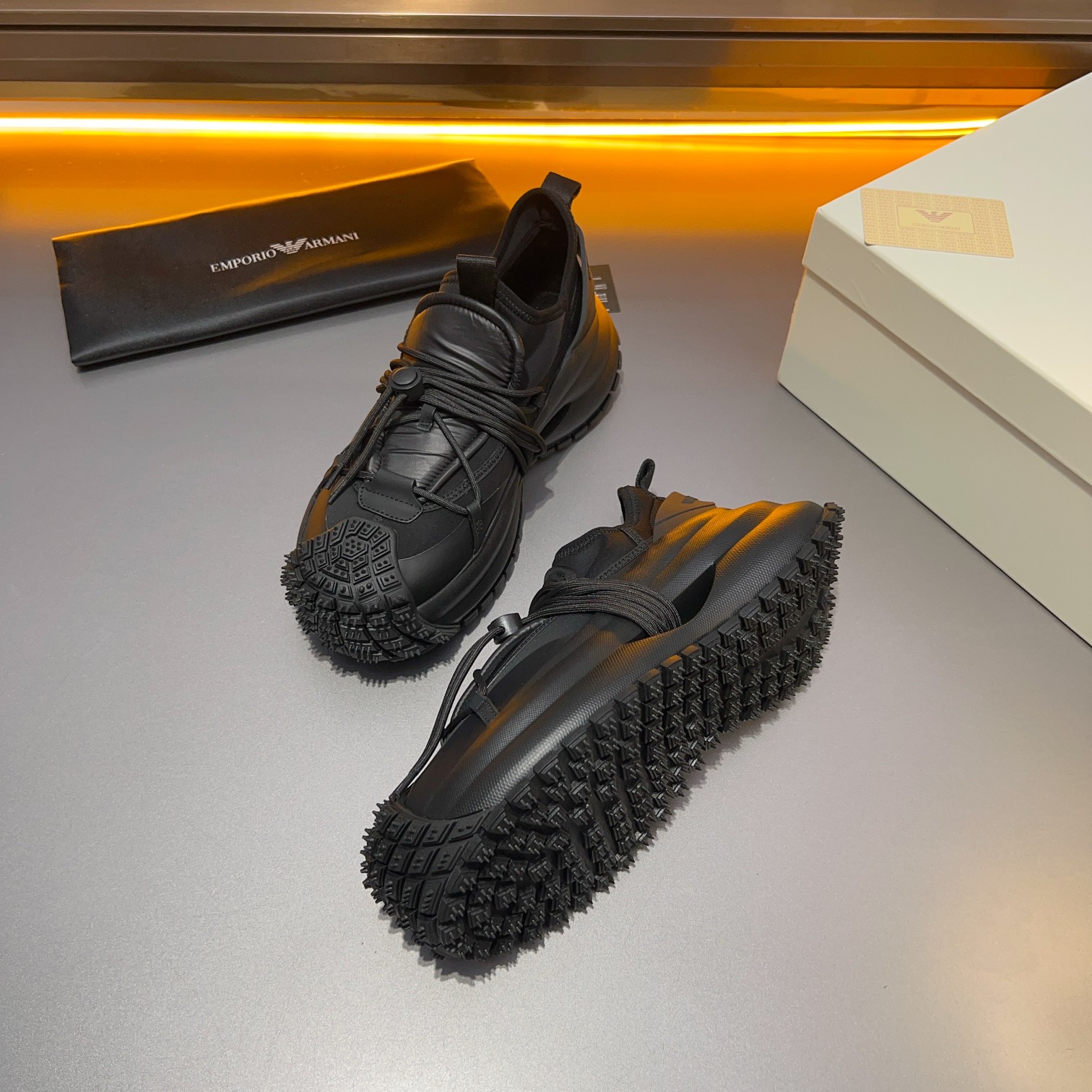 GIORGIO ARMANI/Giorgio Armani 2024ss nuevas zapatillas de deporte, ouch esto es demasiado cool! El a