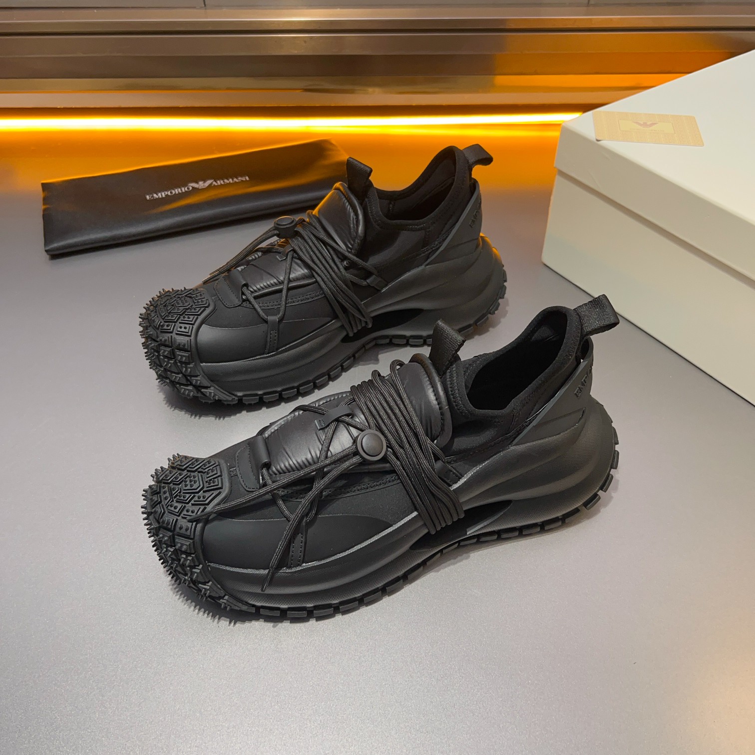 GIORGIO ARMANI/Giorgio Armani 2024ss nuevas zapatillas de deporte, ouch esto es demasiado cool! El a