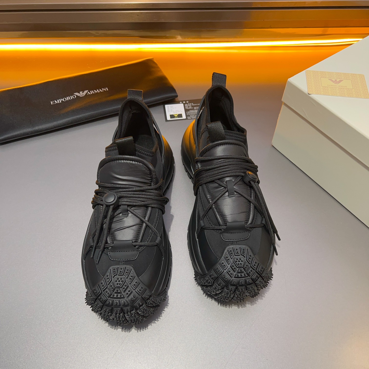 GIORGIO ARMANI/Giorgio Armani 2024ss nuevas zapatillas de deporte, ouch esto es demasiado cool! El a