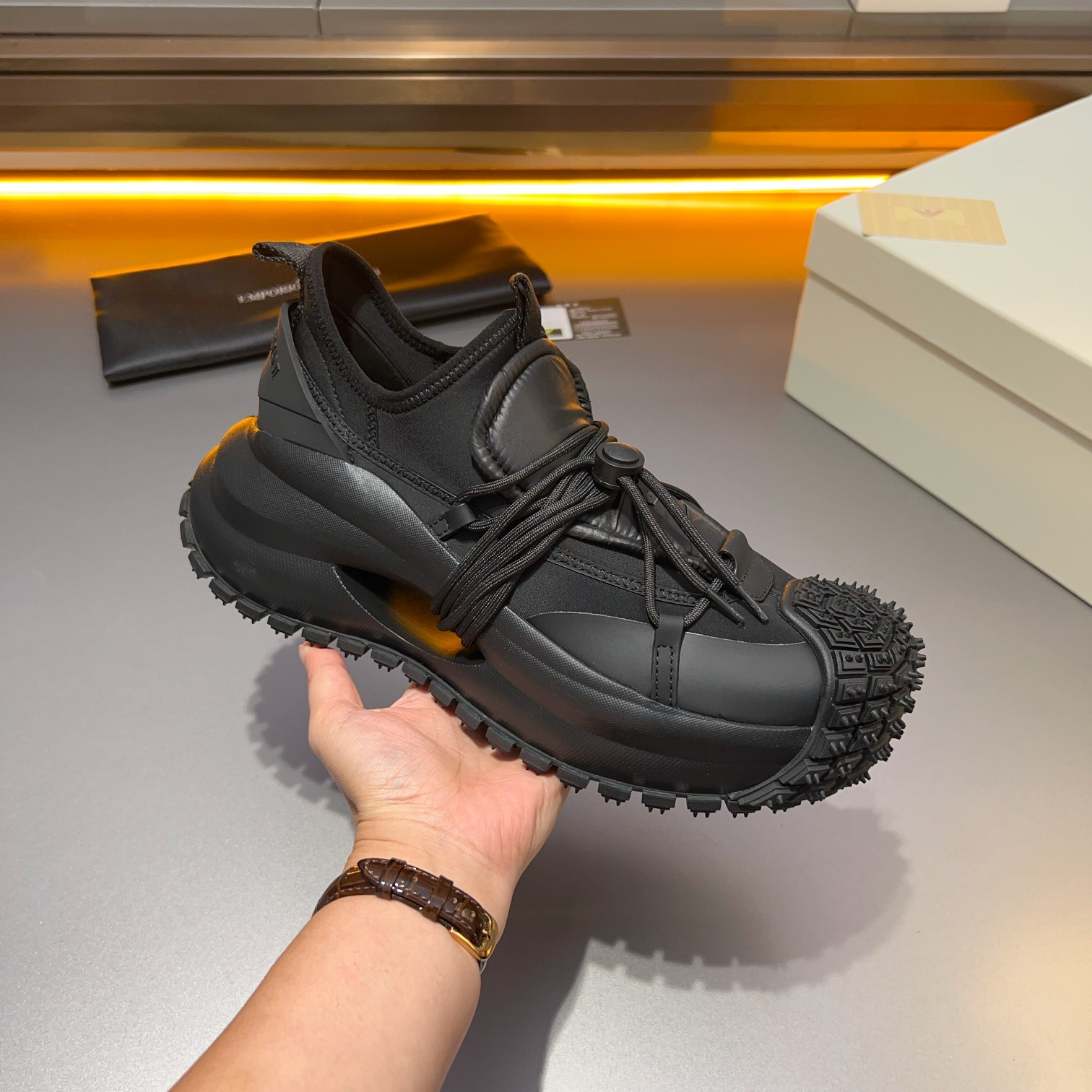GIORGIO ARMANI/Giorgio Armani 2024ss nuevas zapatillas de deporte, ouch esto es demasiado cool! El a