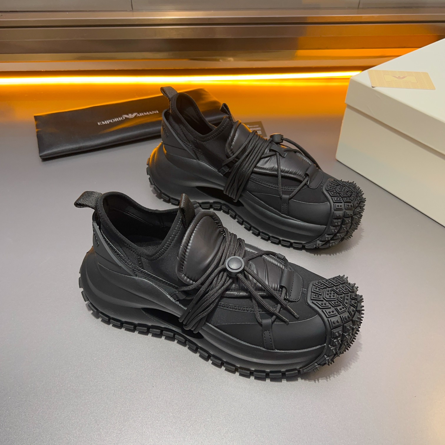 GIORGIO ARMANI/Giorgio Armani 2024ss nuevas zapatillas de deporte, ouch esto es demasiado cool! El a