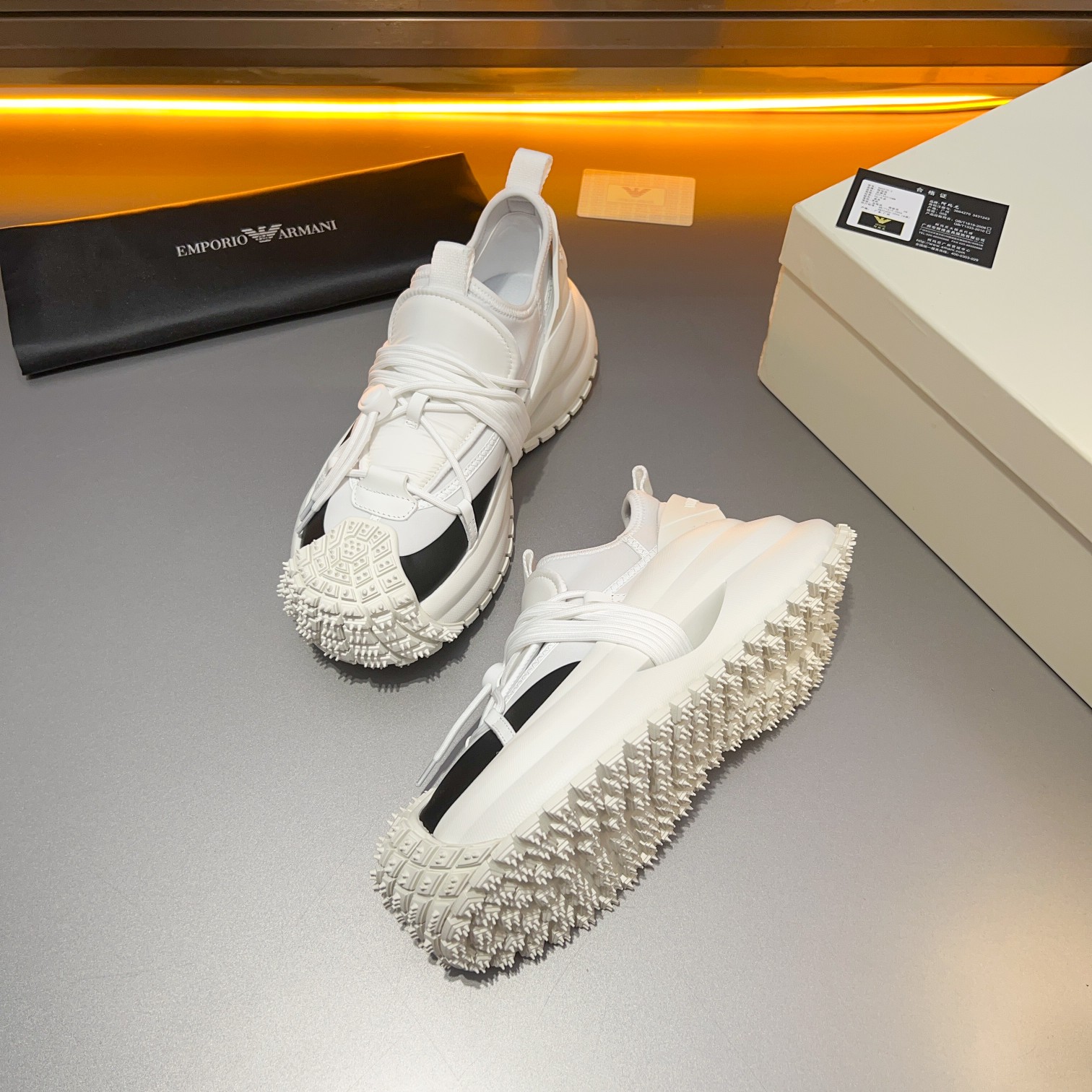 GIORGIO ARMANI/Giorgio Armani 2024ss nuevas zapatillas de deporte, ouch esto es demasiado cool! El a