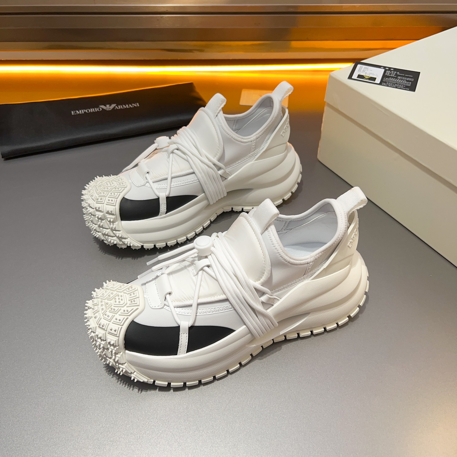 GIORGIO ARMANI/Giorgio Armani 2024ss nuevas zapatillas de deporte, ouch esto es demasiado cool! El a
