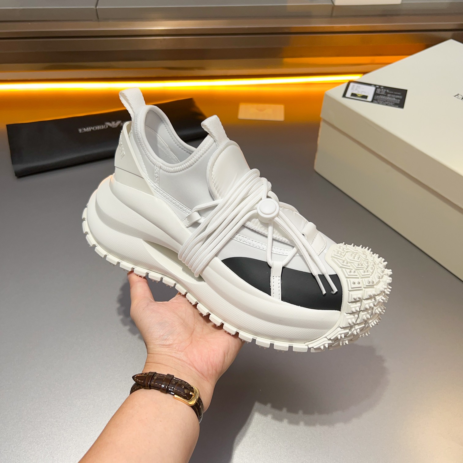 GIORGIO ARMANI/Giorgio Armani 2024ss nuevas zapatillas de deporte, ouch esto es demasiado cool! El a