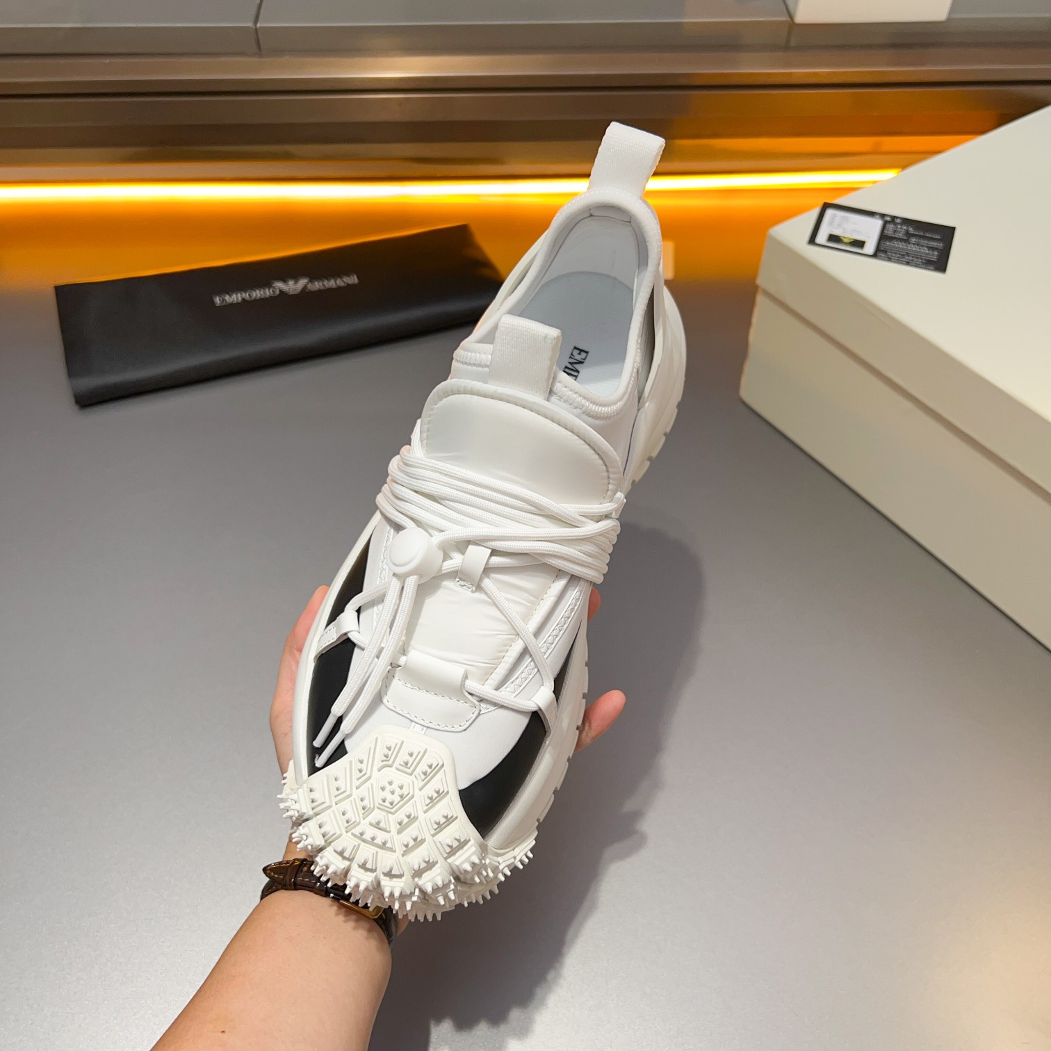 GIORGIO ARMANI/Giorgio Armani 2024ss nuevas zapatillas de deporte, ouch esto es demasiado cool! El a