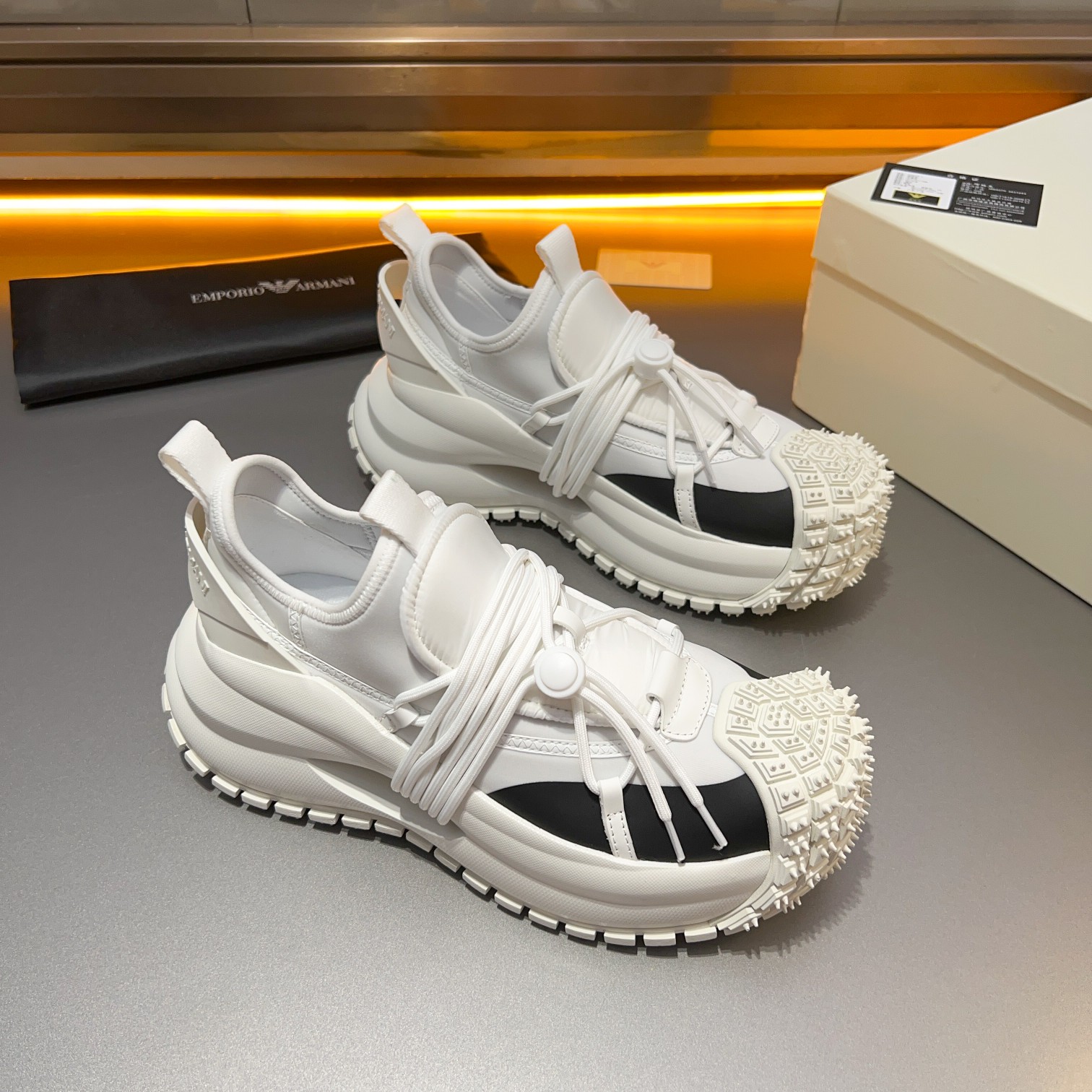 GIORGIO ARMANI/Giorgio Armani 2024ss nuevas zapatillas de deporte, ouch esto es demasiado cool! El a