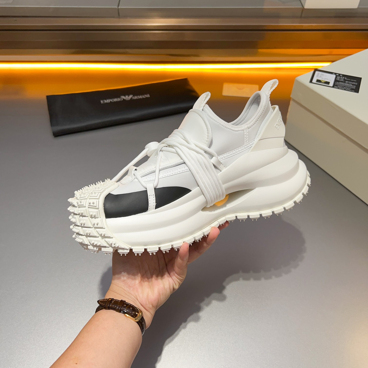 GIORGIO ARMANI/Giorgio Armani 2024ss nuevas zapatillas de deporte, ouch esto es demasiado cool! El a