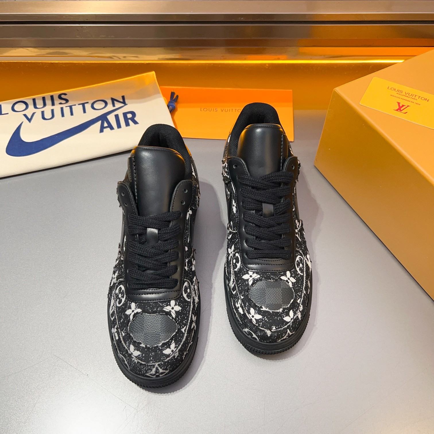 Loui* Vuitto* x Nike tide cool zapatillas casual para hombre, con colores inmejorables, la idea de d