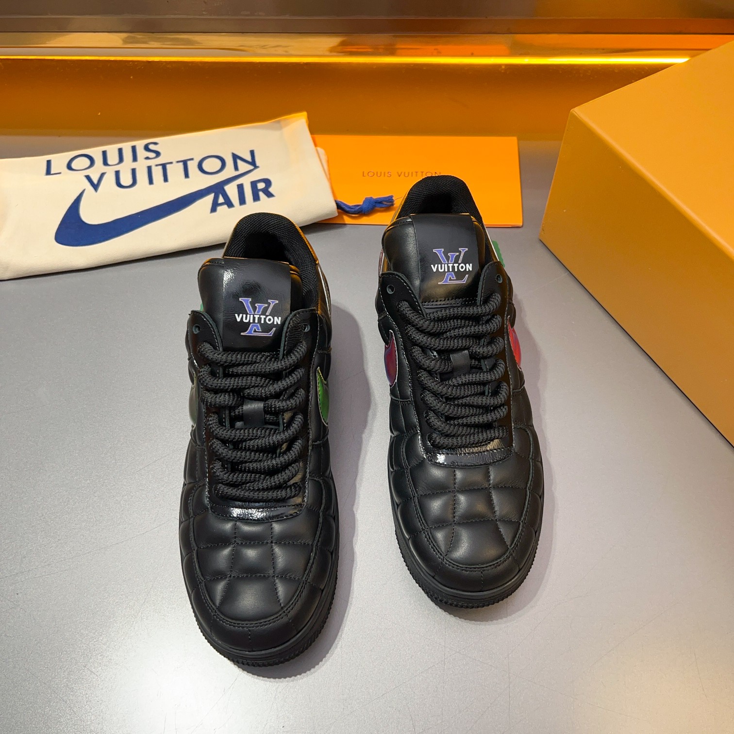 Loui* Vuitto* x Nike tide cool zapatillas casual para hombre, con colores inmejorables, la idea de d