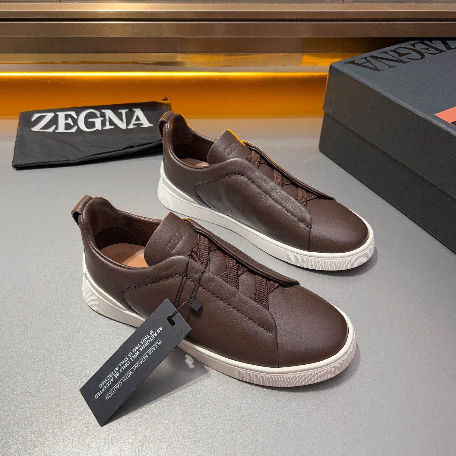 370Ermenegildo Zegna Ermenegildo Zegna Piel lisa Zapatillas bajas TIZIANOLas zapatillas bajas Tizian