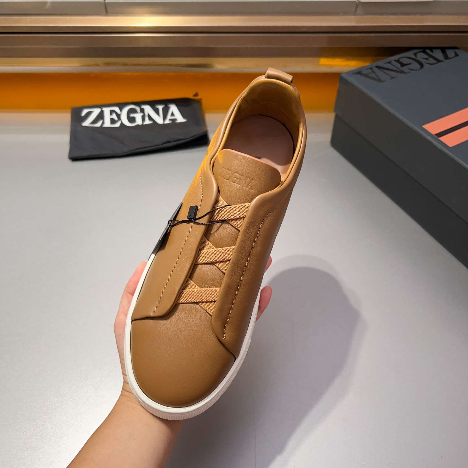 370Ermenegildo Zegna Ermenegildo Zegna Piel lisa Zapatillas bajas TIZIANOLas zapatillas bajas Tizian