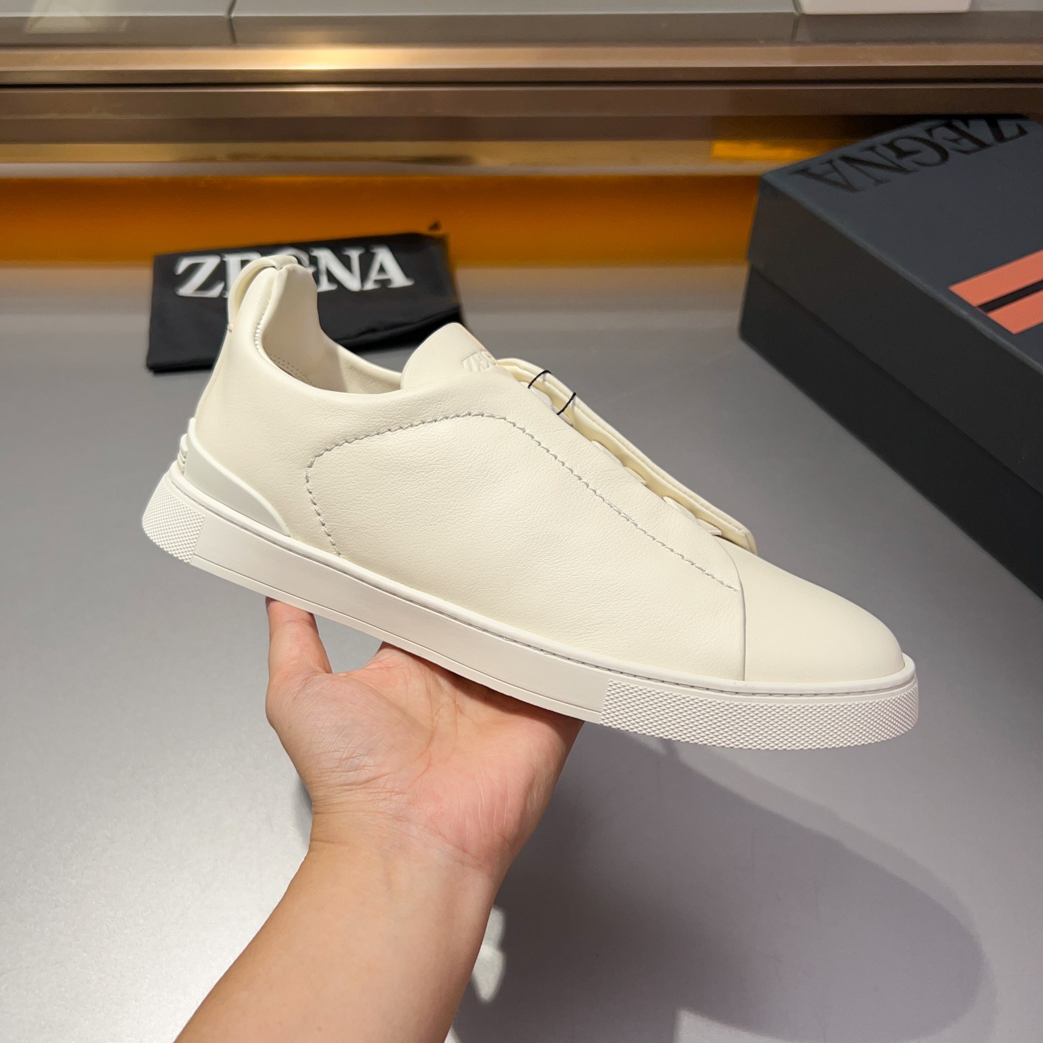 370Ermenegildo Zegna Ermenegildo Zegna Piel lisa Zapatillas bajas TIZIANOLas zapatillas bajas Tizian