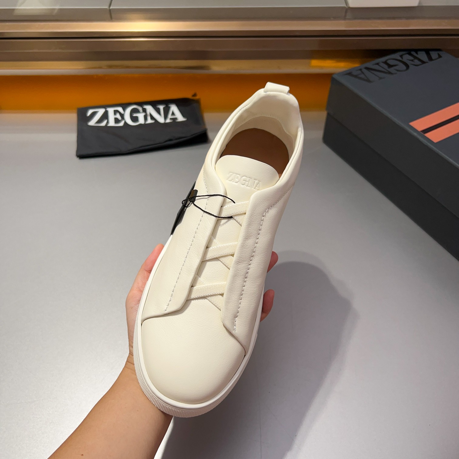 370Ermenegildo Zegna Ermenegildo Zegna Piel lisa Zapatillas bajas TIZIANOLas zapatillas bajas Tizian