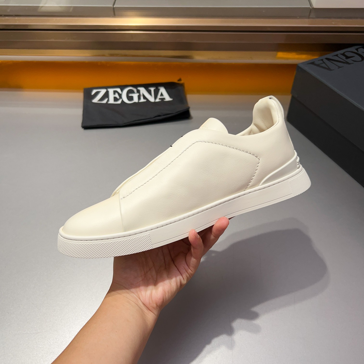 370Ermenegildo Zegna Ermenegildo Zegna Piel lisa Zapatillas bajas TIZIANOLas zapatillas bajas Tizian