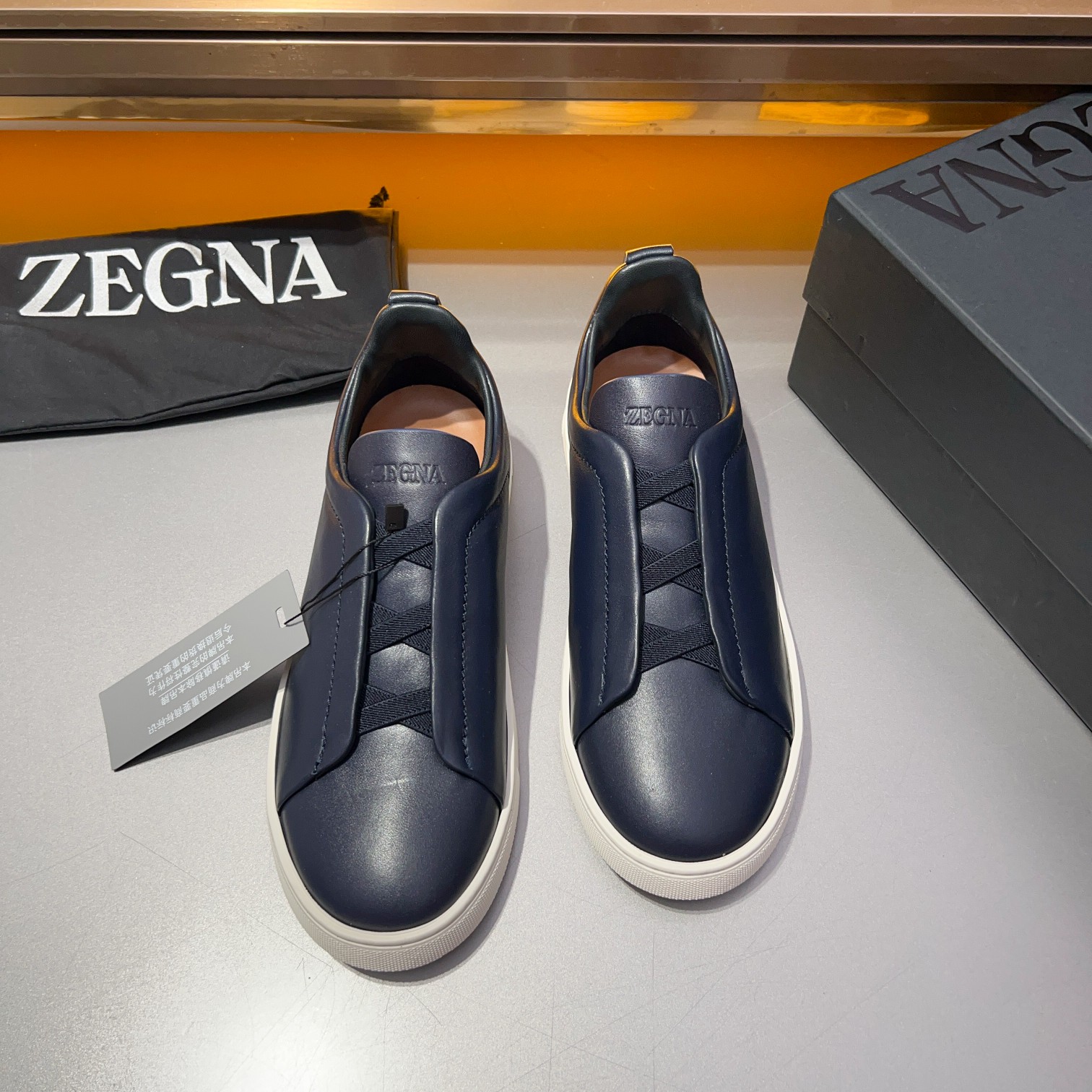 370Ermenegildo Zegna Ermenegildo Zegna Piel lisa Zapatillas bajas TIZIANOLas zapatillas bajas Tizian