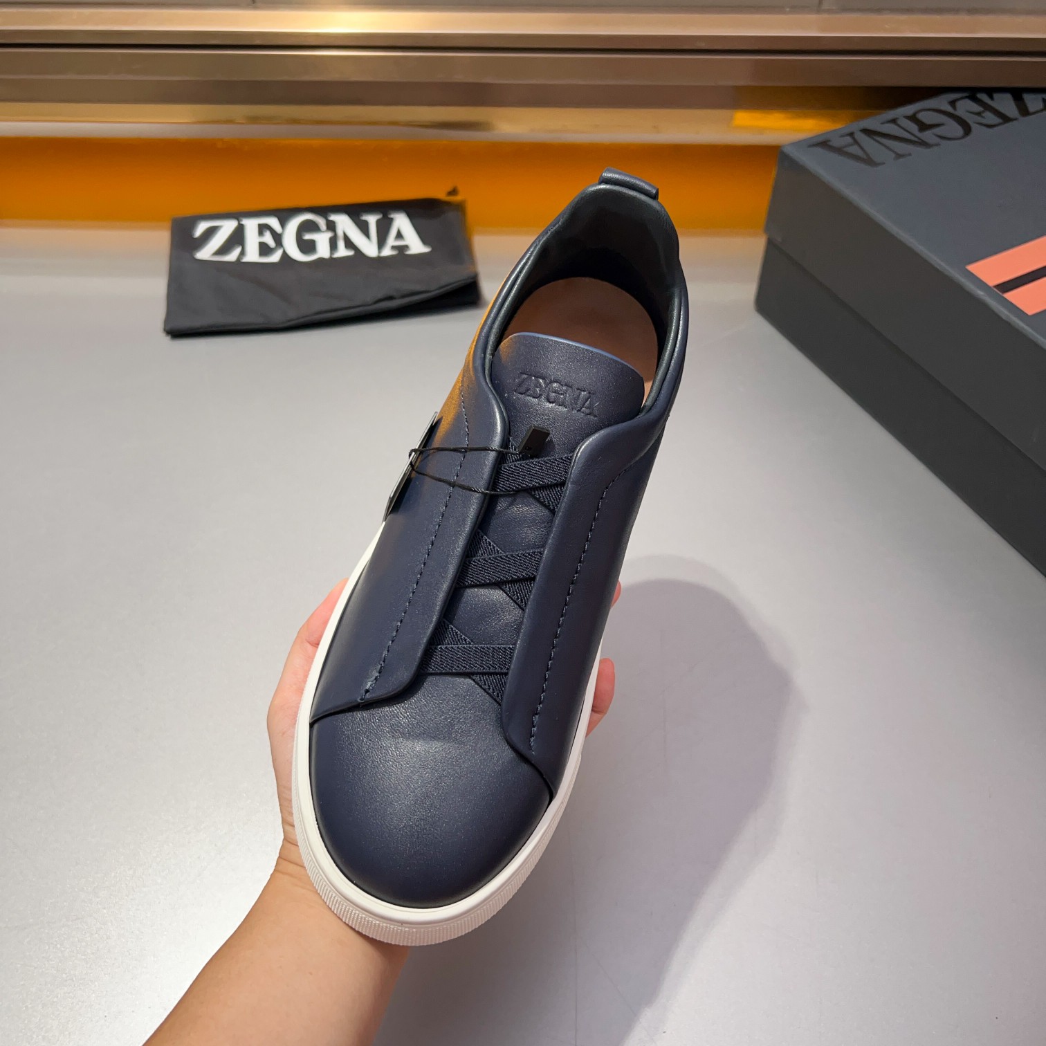 370Ermenegildo Zegna Ermenegildo Zegna Piel lisa Zapatillas bajas TIZIANOLas zapatillas bajas Tizian