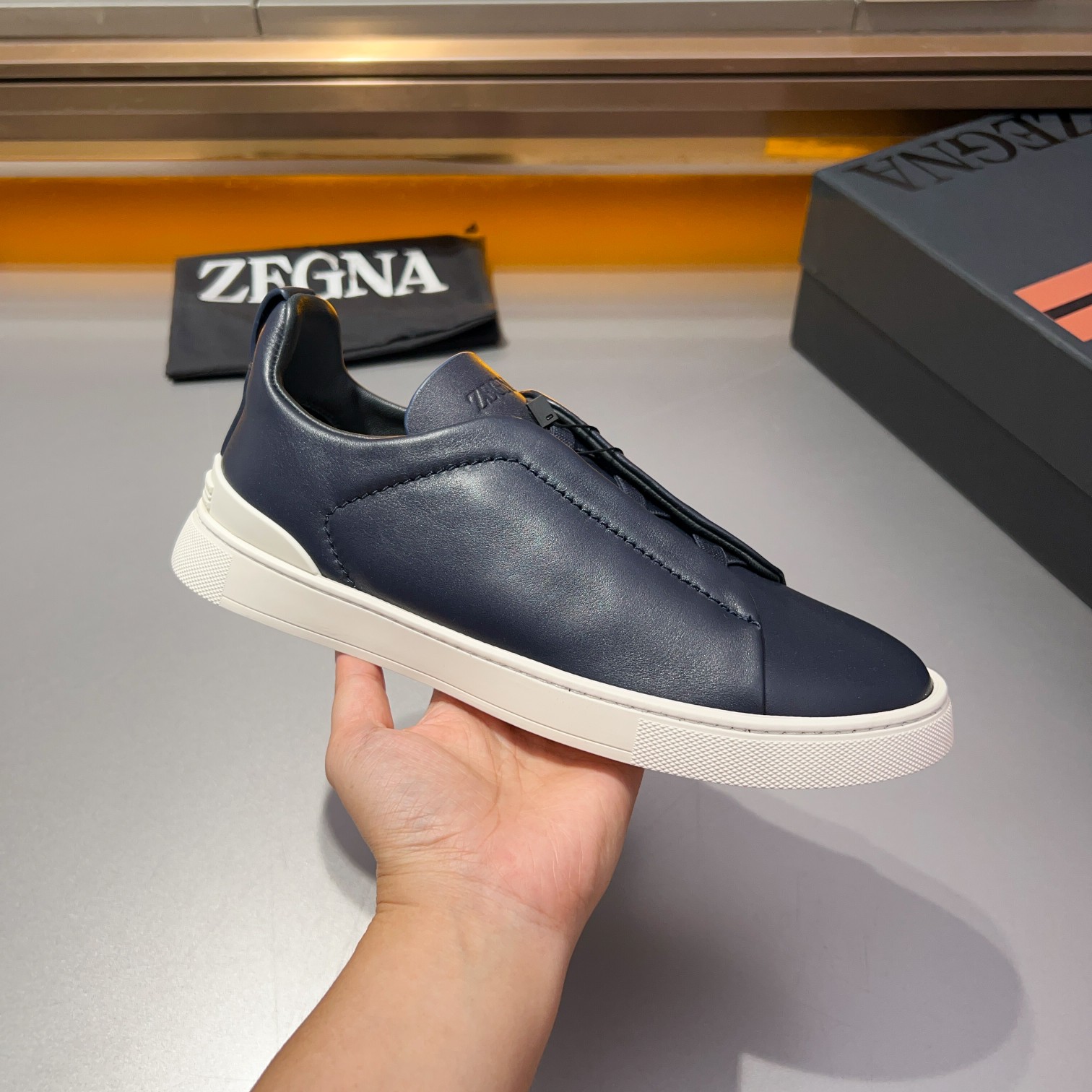 370Ermenegildo Zegna Ermenegildo Zegna Piel lisa Zapatillas bajas TIZIANOLas zapatillas bajas Tizian