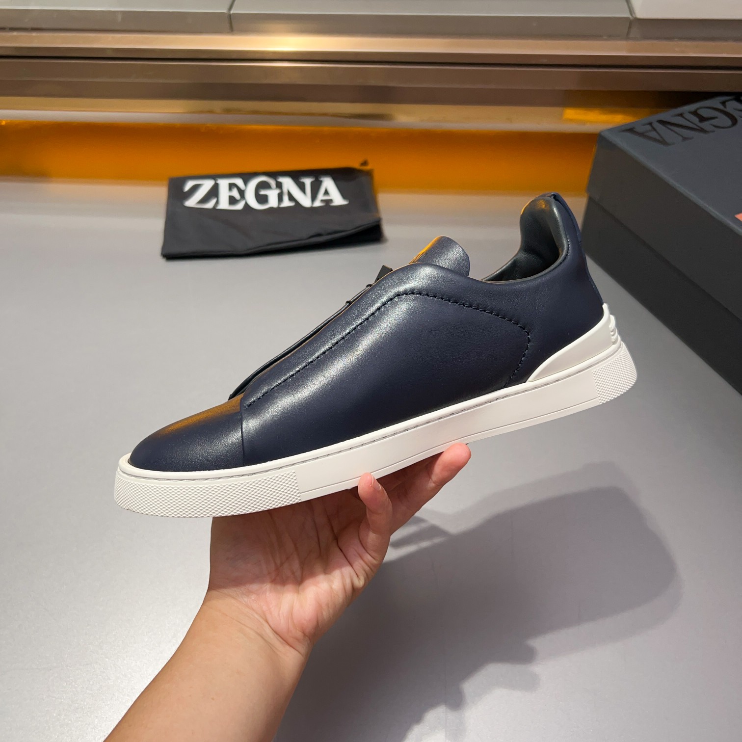 370Ermenegildo Zegna Ermenegildo Zegna Piel lisa Zapatillas bajas TIZIANOLas zapatillas bajas Tizian