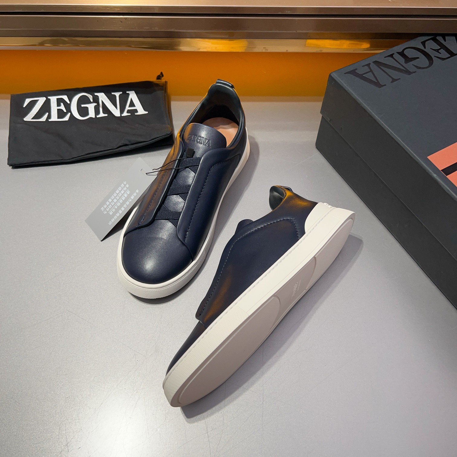 370Ermenegildo Zegna Ermenegildo Zegna Piel lisa Zapatillas bajas TIZIANOLas zapatillas bajas Tizian