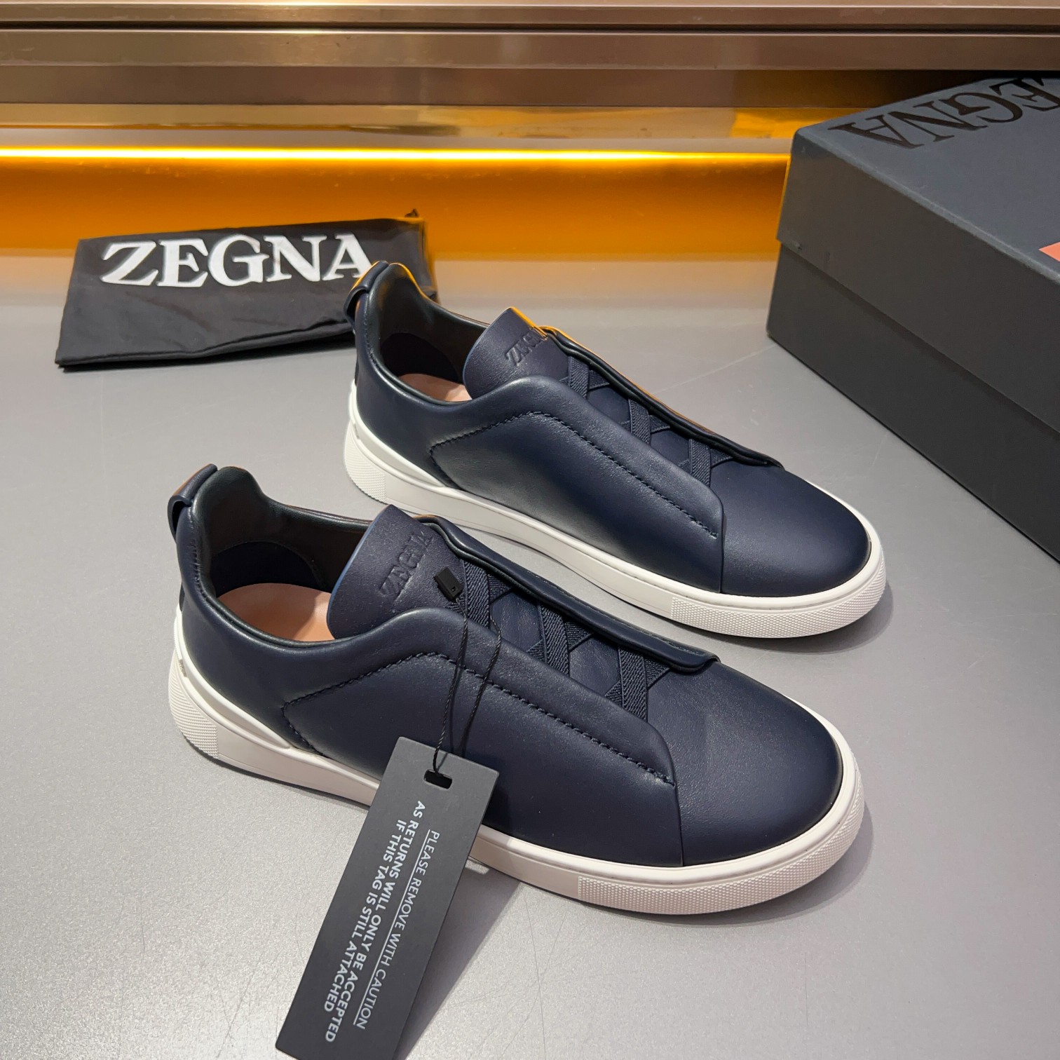 370Ermenegildo Zegna Ermenegildo Zegna Piel lisa Zapatillas bajas TIZIANOLas zapatillas bajas Tizian