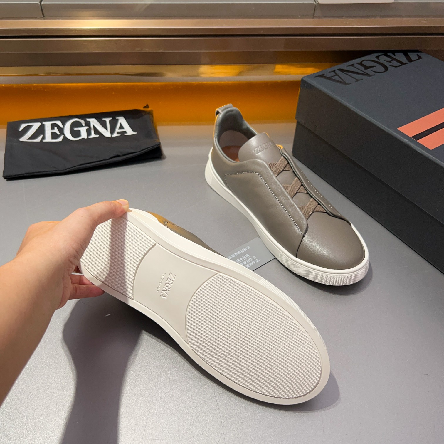 370Ermenegildo Zegna Ermenegildo Zegna Piel lisa Zapatillas bajas TIZIANOLas zapatillas bajas Tizian