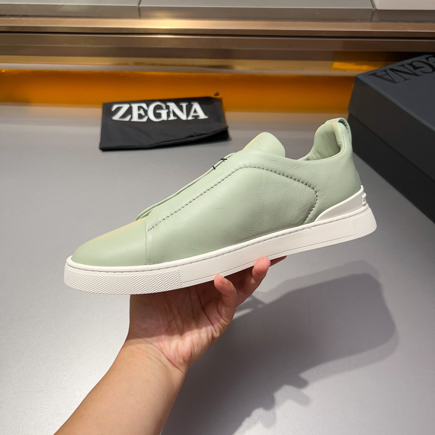 370Ermenegildo Zegna Ermenegildo Zegna Piel lisa Zapatillas bajas TIZIANOLas zapatillas bajas Tizian