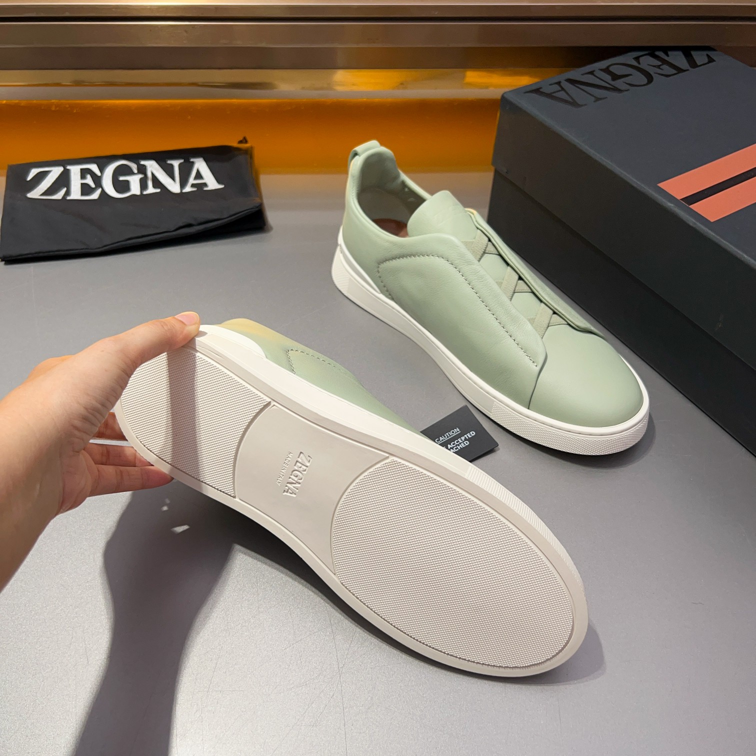 370Ermenegildo Zegna Ermenegildo Zegna Piel lisa Zapatillas bajas TIZIANOLas zapatillas bajas Tizian