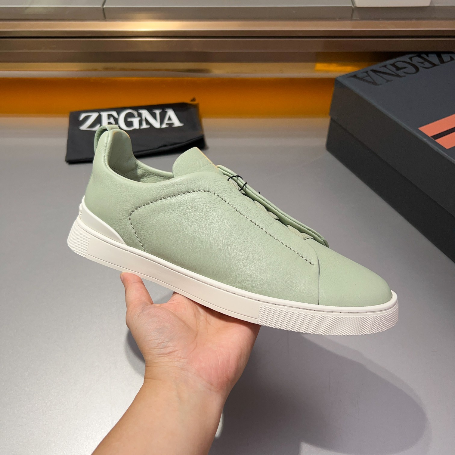 370Ermenegildo Zegna Ermenegildo Zegna Piel lisa Zapatillas bajas TIZIANOLas zapatillas bajas Tizian